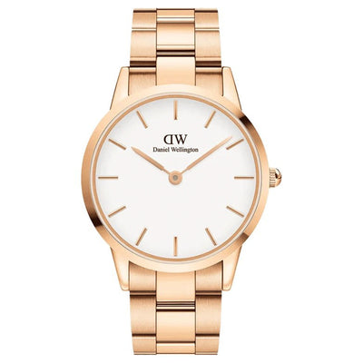 Iconic Link White & Rose Gold