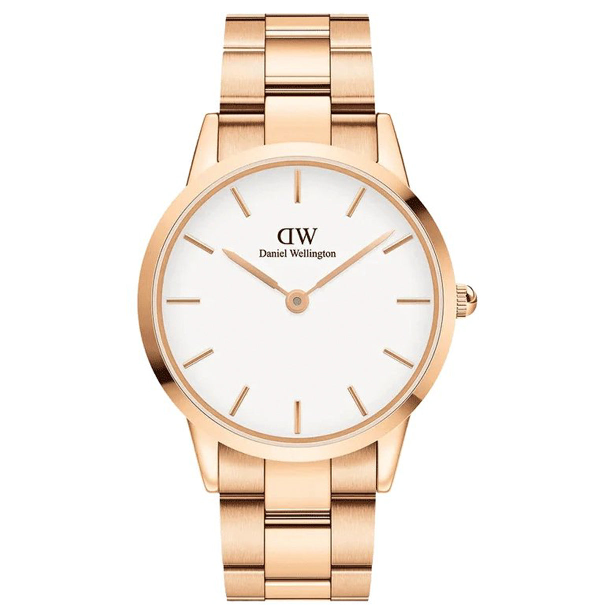 Iconic Link White & Rose Gold