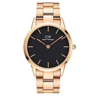Iconic Link Black & Rose Gold