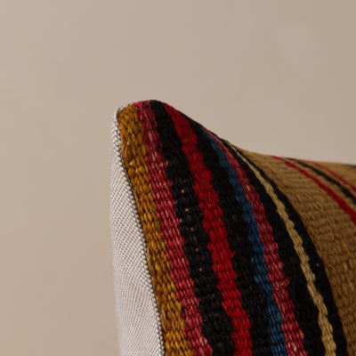 Vintage Lumbar Pillow No. 352, 12" x 20"