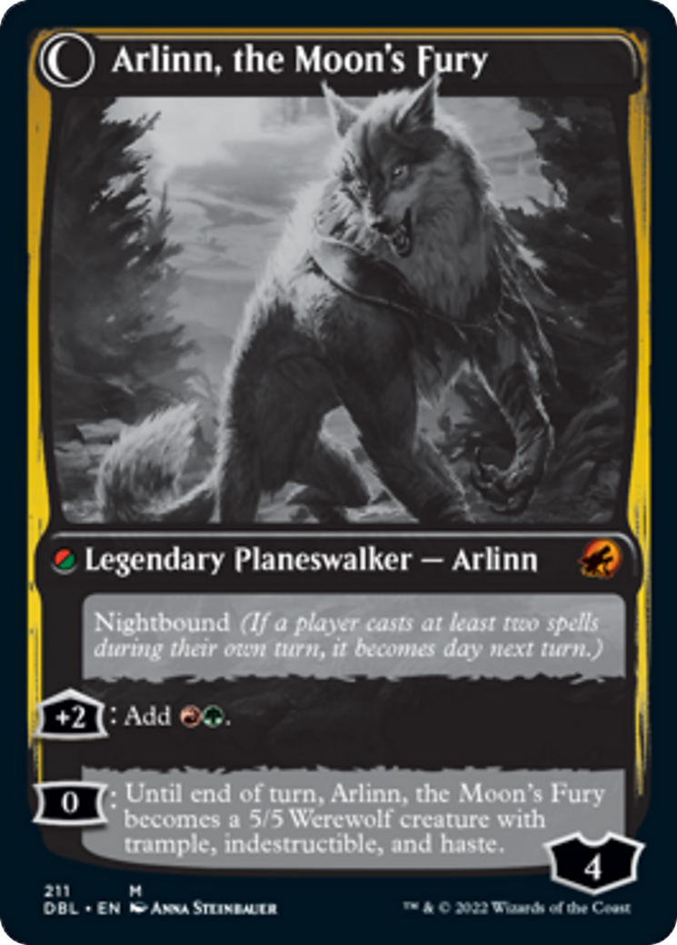 Arlinn, the Pack's Hope // Arlinn, the Moon's Fury [211] [Innistrad: Double Feature] [Non-Foil]