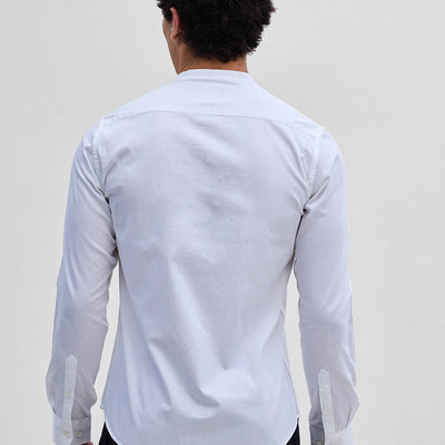 White Mandarin Shirt