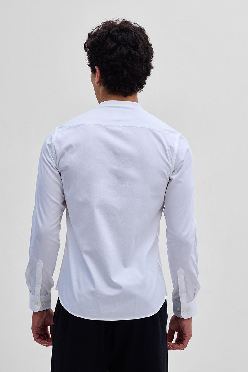 White Mandarin Shirt
