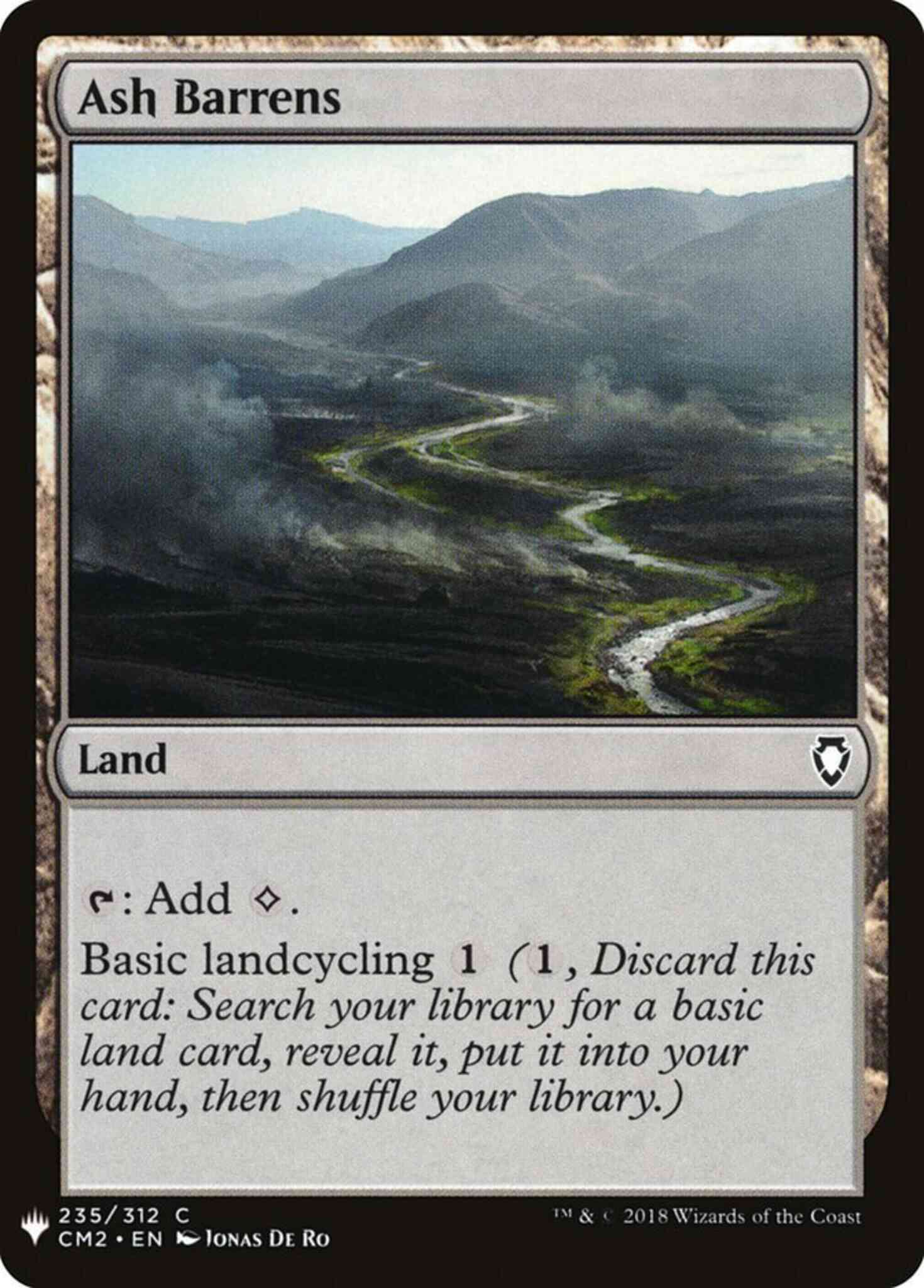 Ash Barrens [CM2-235] [The List] [Non-Foil]