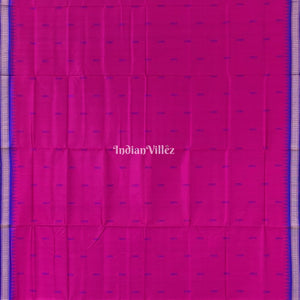 Dark Pink Sachipar Sambalpuri Handloom Tussar Silk Saree