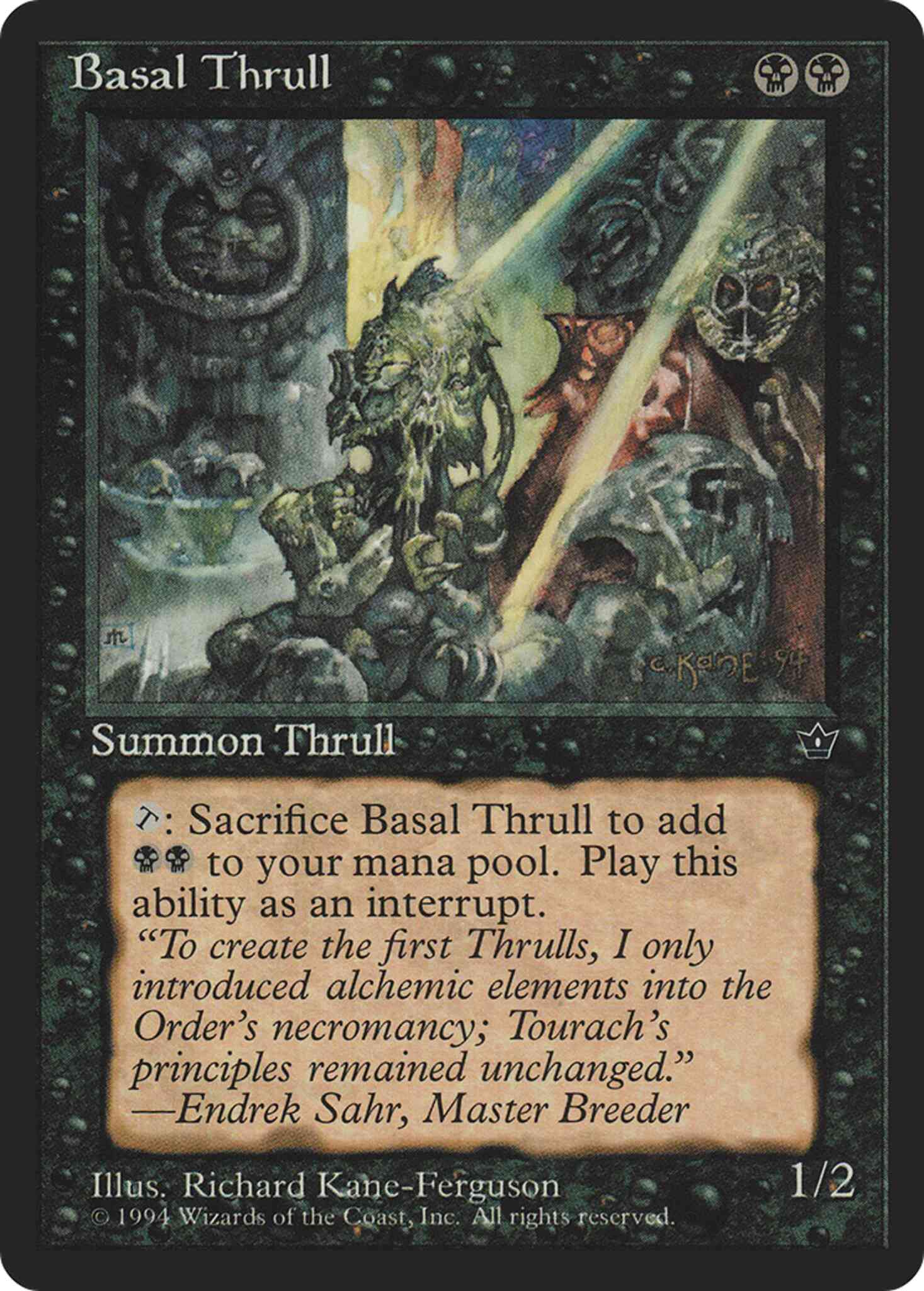 Basal Thrull [Richard Kane Ferguson] [34c] [Fallen Empires] [Non-Foil]