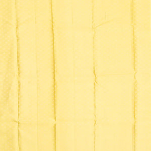 Gold Handloom Kanchipuram Silk Saree With Floral Motifs