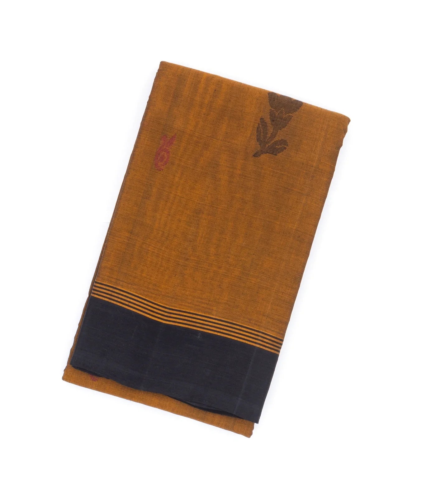 Oil Mustard Handloom Rasipuram Cotton Saree With Floral Buttas