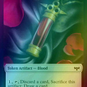 Blood Token (17) // Dragon Illusion Token (09) [Innistrad: Crimson Vow: Tokens] [Foil]