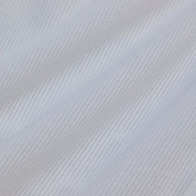 White Slim Fit Corduroy Shirt