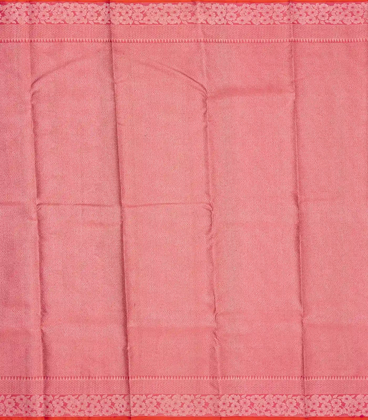 Turquoise Handloom Kanchipuram Tissue Silk Saree With Floral Motifs