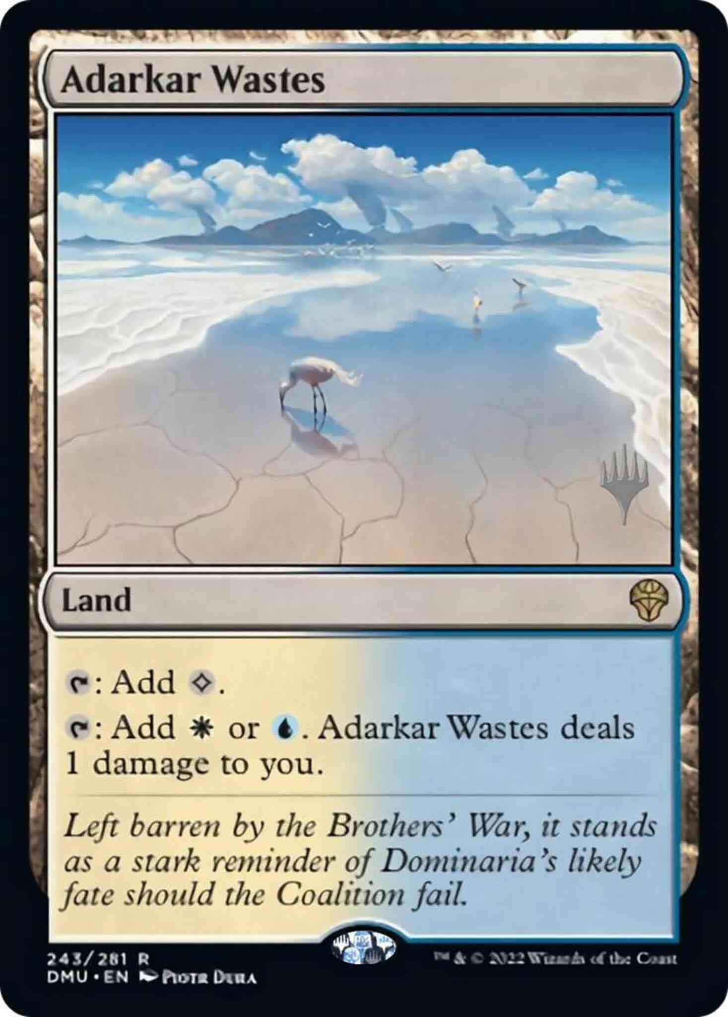 Adarkar Wastes [243p] [Promo Pack] [Dominaria United: Promos] [Non-Foil]