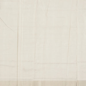 Taupe Handloom Plain Uppada Silk Saree With Gold Zari Border