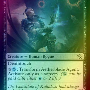 Aetherblade Agent // Gitaxian Mindstinger [88] [March of the Machine] [Foil]