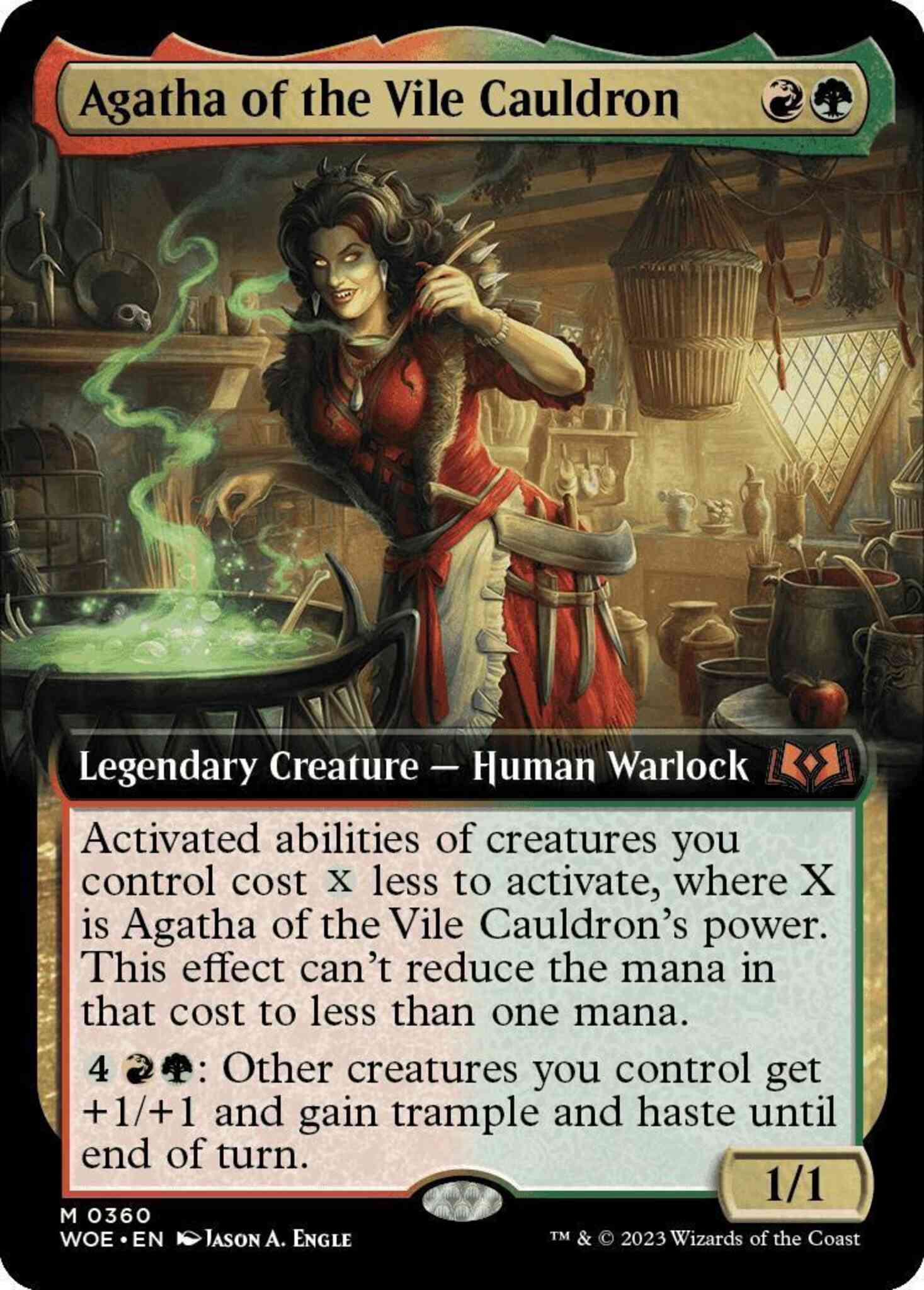 Agatha of the Vile Cauldron [360] [Extended Art] [Wilds of Eldraine] [Non-Foil]