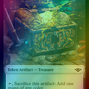Beau Token (06) // Treasure Token (18) [Outlaws of Thunder Junction: Tokens] [Foil]