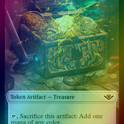Beau Token (06) // Treasure Token (18) [Outlaws of Thunder Junction: Tokens] [Foil]