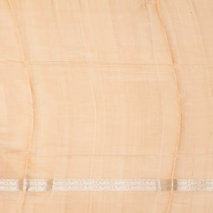 Peach Handloom Chirala Soft Silk Saree With Annam Motifs-Peach