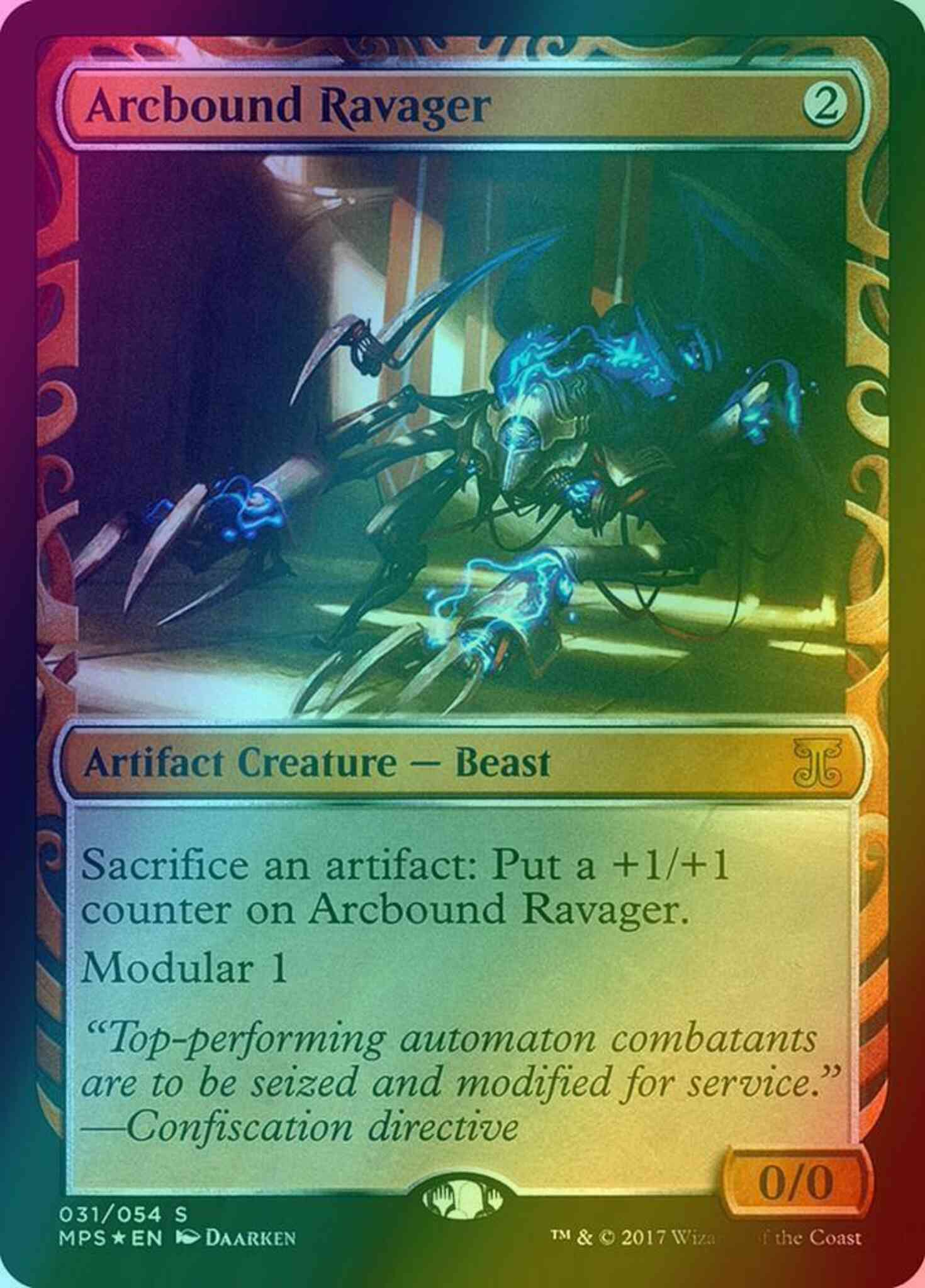 Arcbound Ravager [31] [Masterpiece Series] [Kaladesh Inventions] [Foil]