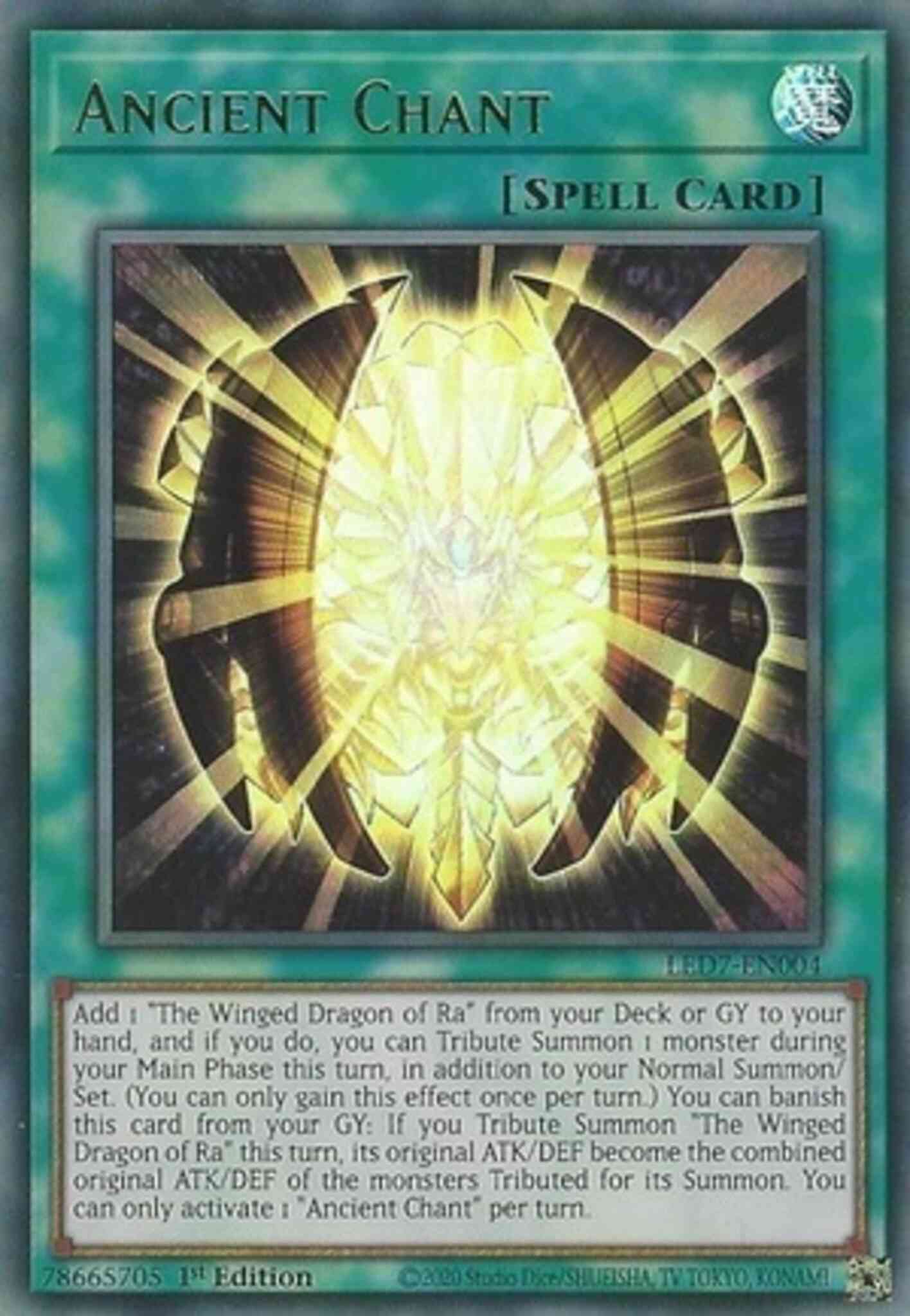 Ancient Chant - LED7-EN004 - Ultra Rare - Unlimited