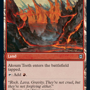 Akoum Warrior // Akoum Teeth [134] [Zendikar Rising] [Non-Foil]