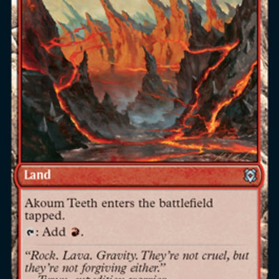 Akoum Warrior // Akoum Teeth [134] [Zendikar Rising] [Non-Foil]