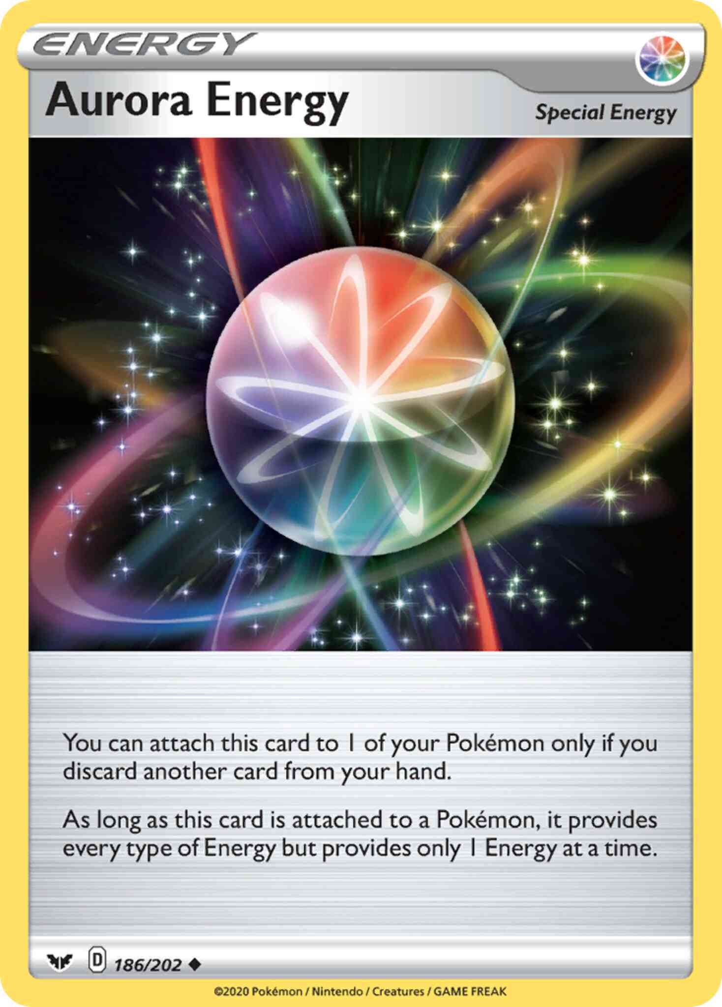 Aurora Energy - 186/202 - Uncommon [swsh1-186] [Reverse Holo]