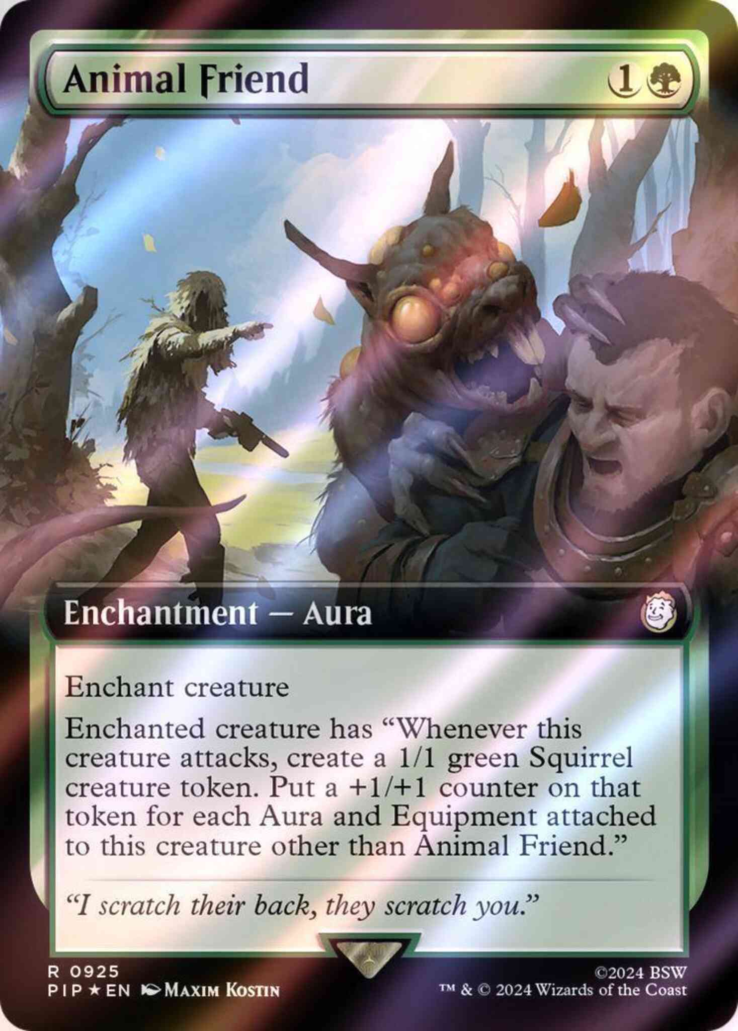 Animal Friend [925] [Extended Art] [Fallout] [Surge Foil]