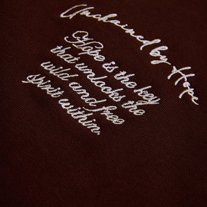 Legends Unchained Brown Embroidered Hoodie