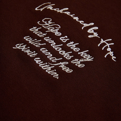 Legends Unchained Brown Embroidered Hoodie