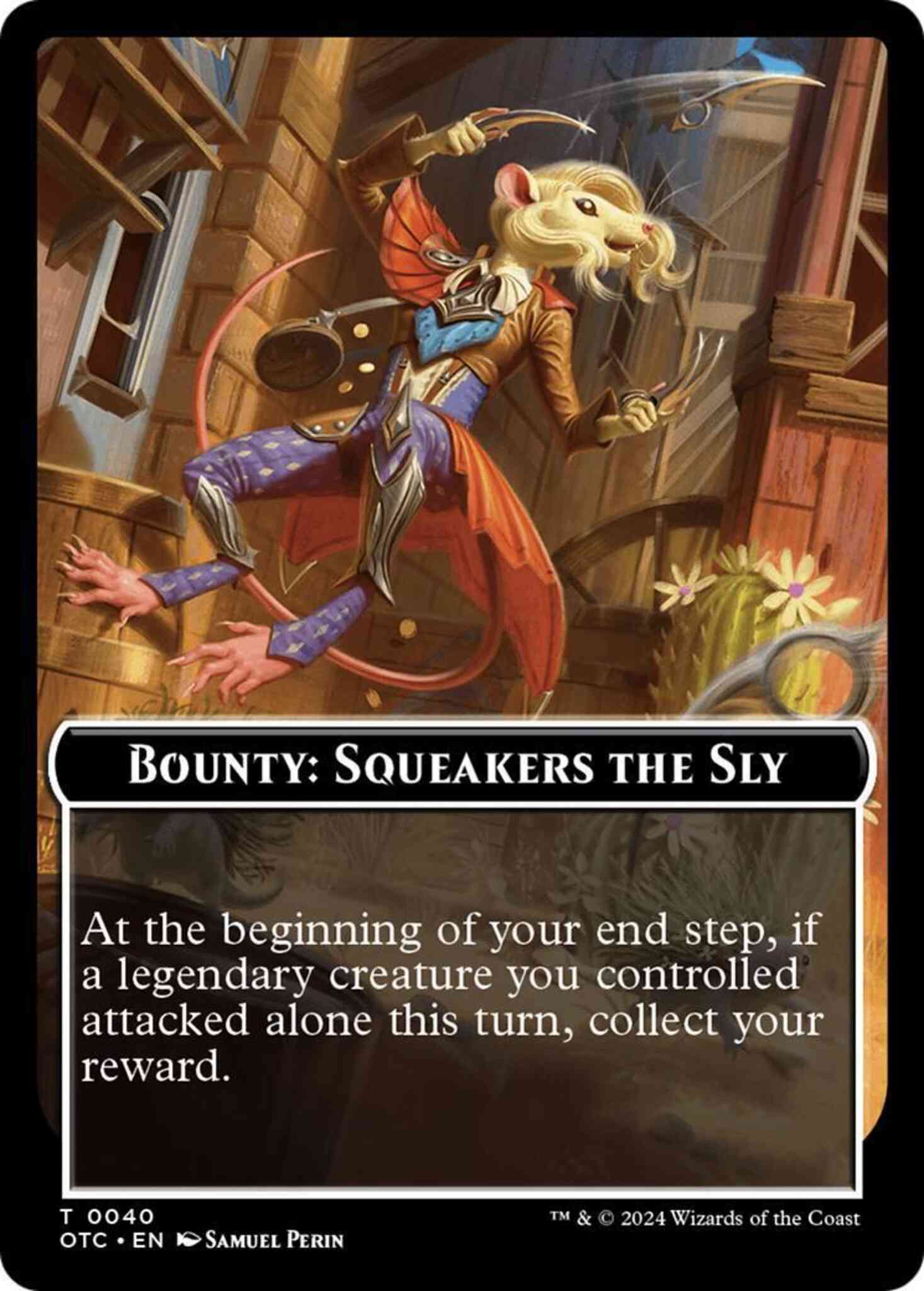 Bounty: Squeakers the Sly Token [40] [Outlaws of Thunder Junction: Commander: Tokens] [Non-Foil]