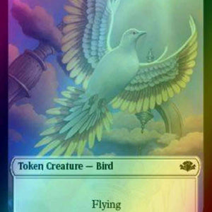 Bird Token (01) // Elephant Token (09) [Dominaria Remastered: Tokens] [Foil]
