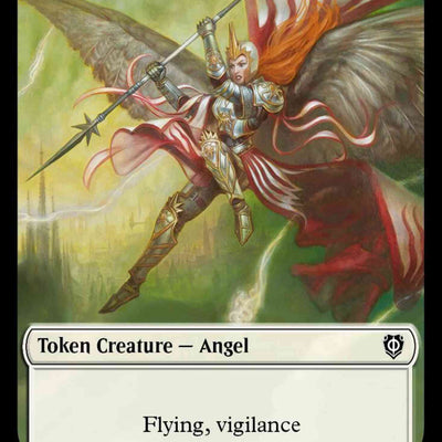 Angel Token (03) // Soldier Token (08) [Phyrexia: All Will Be One: Commander: Tokens] [Non-Foil]