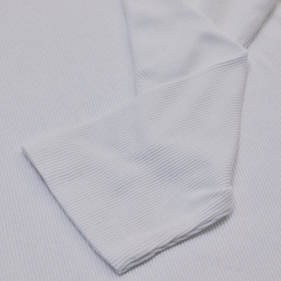 White Textured Sweatshirt