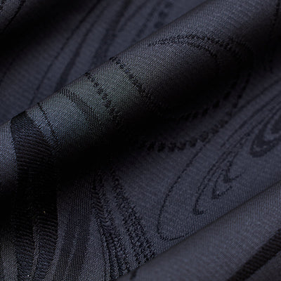 Black Self-Design Shirt