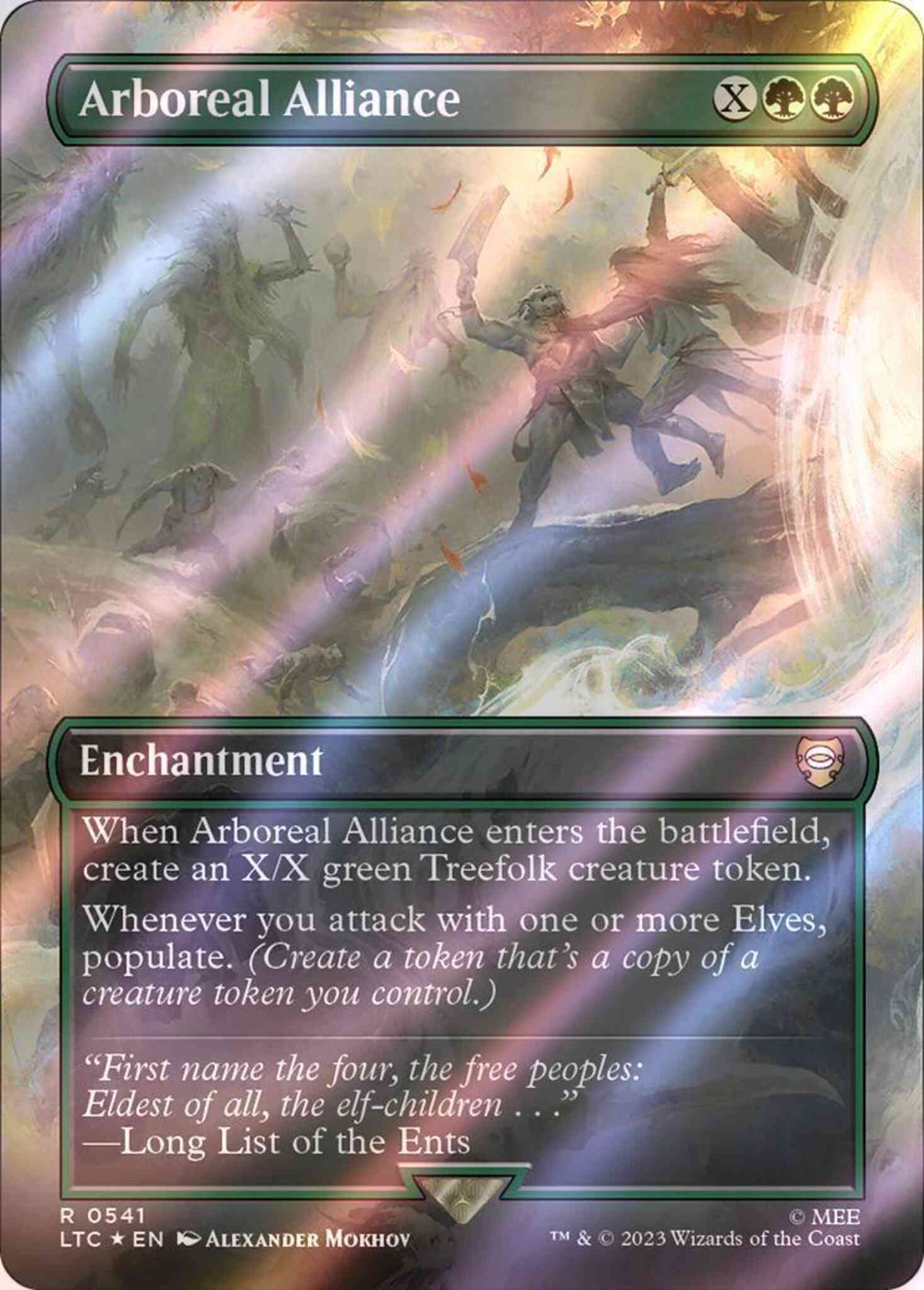 Arboreal Alliance [541] [Borderless] [The Lord of the Rings: Tales of Middle-earth: Commander] [Surge Foil]