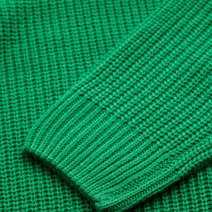 Green Fisherman Knit Sweater