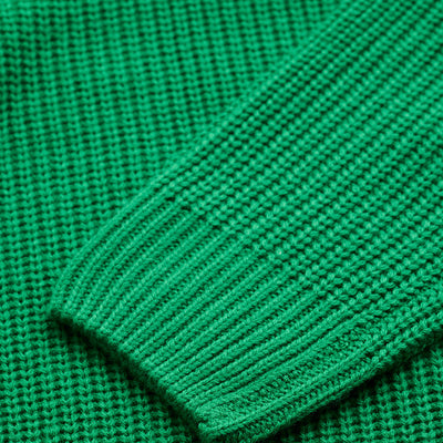 Green Fisherman Knit Sweater