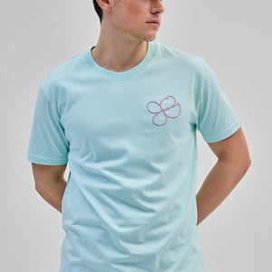 Be Kind To Your Mind Light Blue Slim Fit T-Shirt