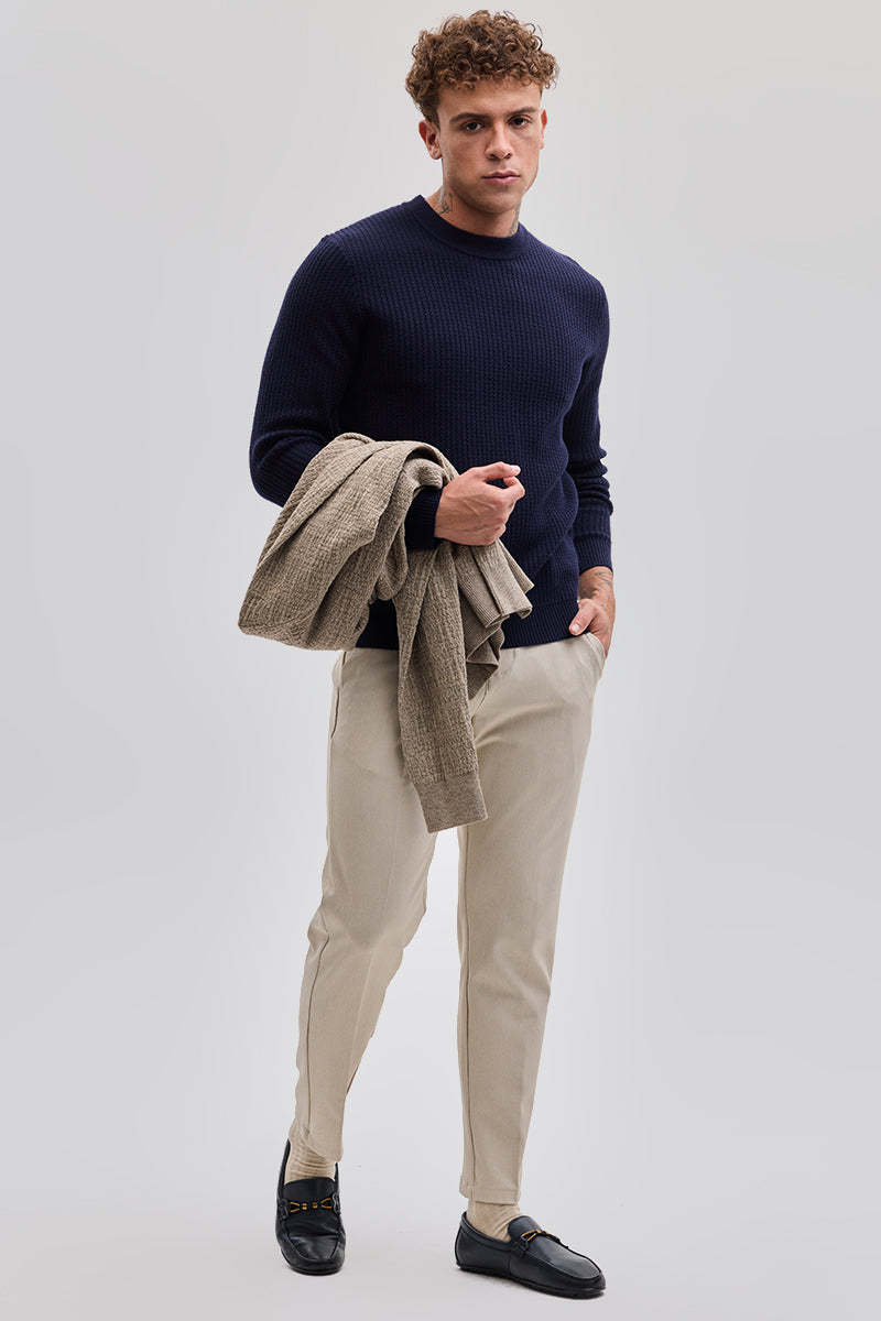 Navy Knitted Sweater
