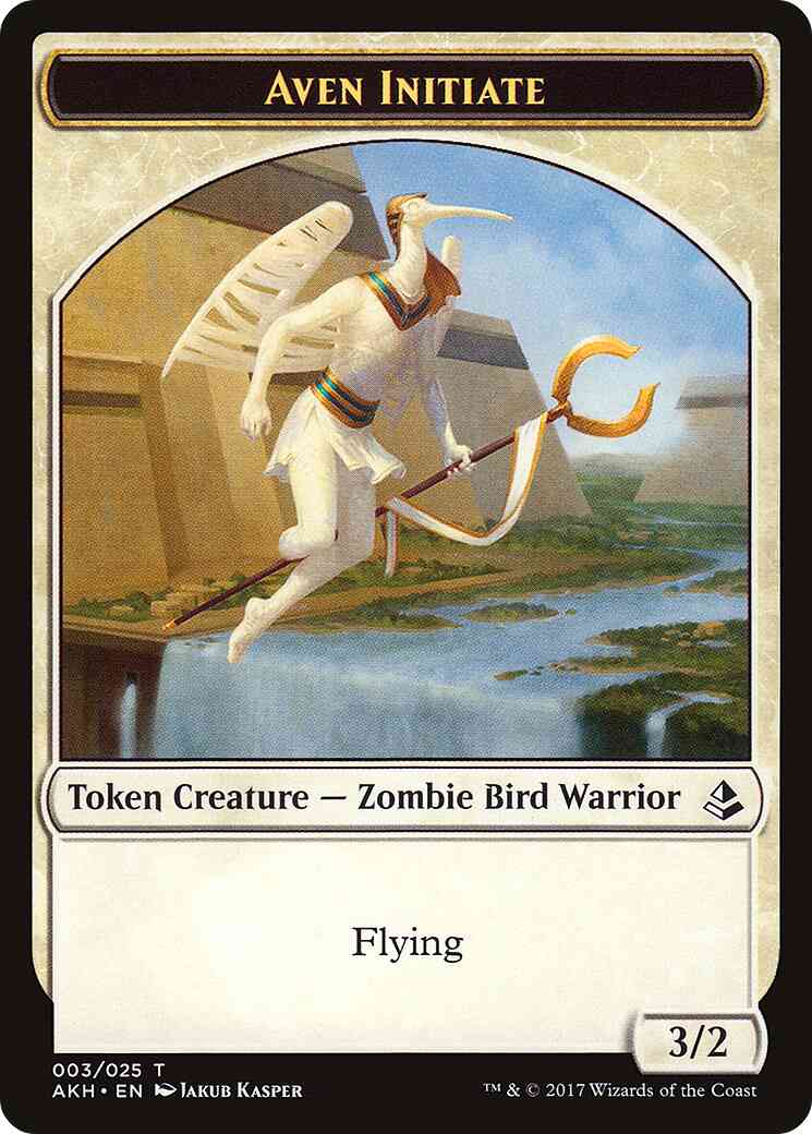 Aven Initiate Token [03] [Amonkhet Tokens] [Non-Foil]