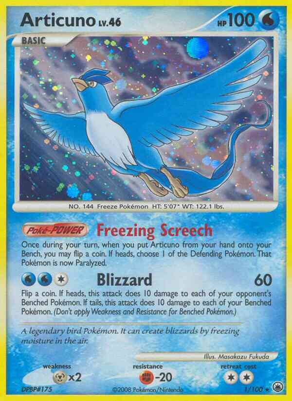 Articuno - 1/100 - Rare Holo [dp5-1] [Holo]