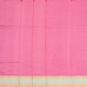 Taupe Handloom Banarasi Silk Saree With Meena Floral Buttas