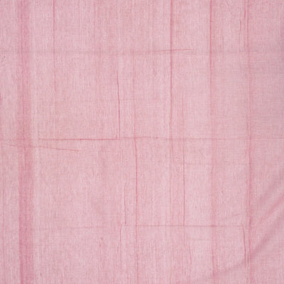 Dusty Pink Handloom Bengal Cotton Saree With Fish Motifs