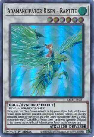 Adamancipator Risen - Raptite - MP21-EN231 - Ultra Rare - 1st Edition