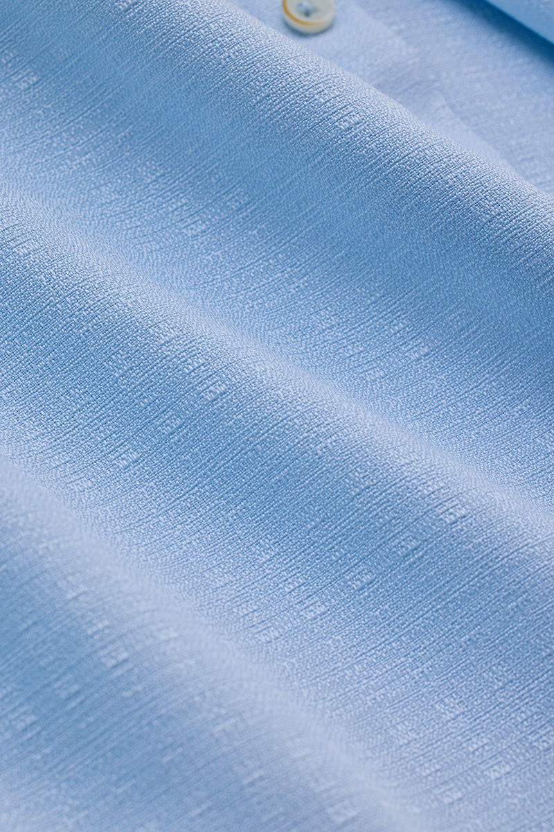 Light Blue Mandarin Slim Fit Shirt