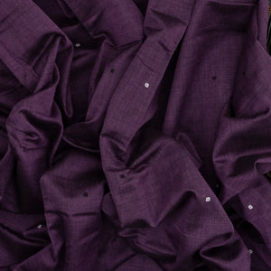 Lilac Handloom Orissa Cotton Saree With Button Motifs