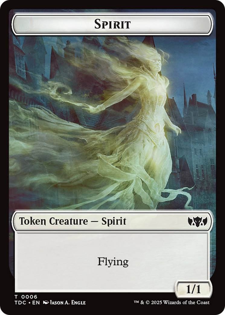 Angel Token (02) // Spirit Token (06) [Tarkir: Dragonstorm: Commander: Tokens] [Non-Foil]