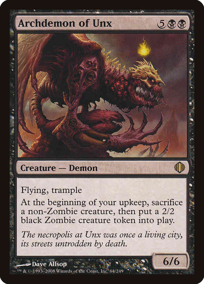 Archdemon of Unx [64] [Shards Of Alara] [Non-Foil]