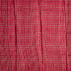 Purple Handloom Tussar Silk Saree With Printed Floral Motifs